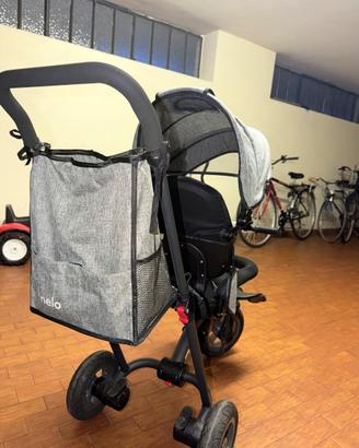 Triciclo bimbo con maniglione e cappottina – Ottim