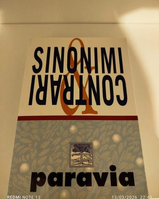 vocabolario dei sinonimi e contrari 