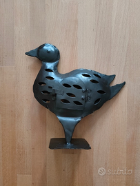 Portacandela in ferro battuto