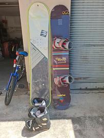  tavola snowboard Nitro e tavola Wed'ze 
