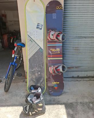  tavola snowboard Nitro e tavola Wed'ze 
