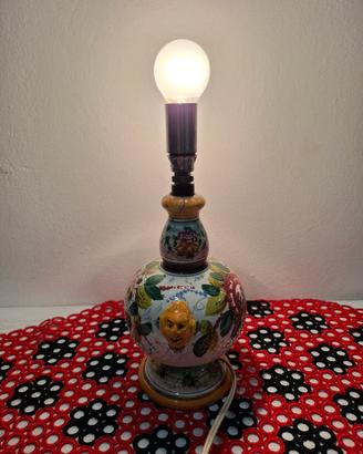 Lampada da tavolo vintage in ceramica 