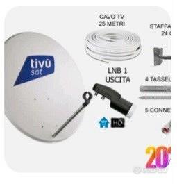 Antenna Parabola Satellitare 80 Cm Lbn 25