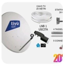 Antenna Parabola Satellitare 80 Cm Lbn 25