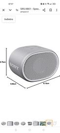 Sony SRS-XB01 Speaker compatto nuovo sigillato