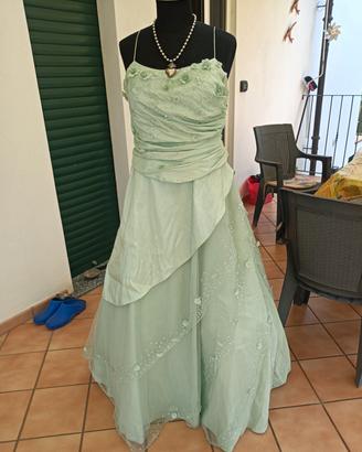 vestito verde acqua 