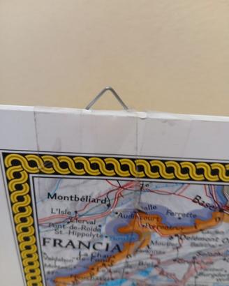 Cartina geografica Italia su pannello