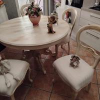 Tavolo allungabile Elegante shabby anticato 