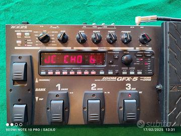 Pedaliera ZOOM GFX-5 multieffetti per chitarra