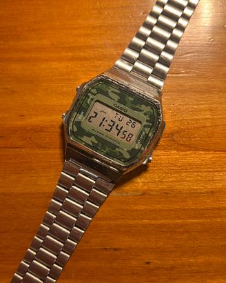 Casio A168WE verde militare