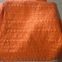 copriletto matrimoniale arancio lucido trapuntato 