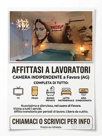 Camera in afftito indipendente