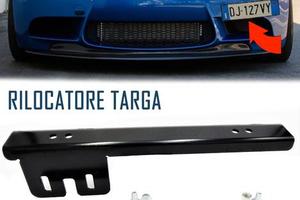 Portatarga Nero per Bmw KIT Rilocatore Laterale