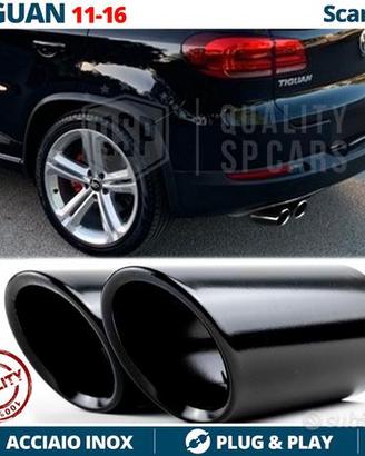 TERMINALI di Scarico NERI per VW TIGUAN 11-16