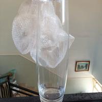 vaso di vetro e argento 