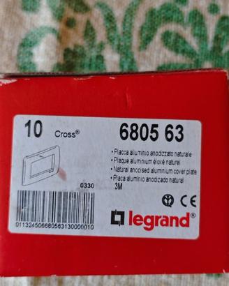 Placche Legrand Cross Alluminio Anodizzato 6805-63