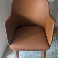 Poltroncina vintage in ecopelle anni '70