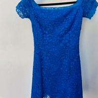 Abito in pizzo blu elettrico Liu Jo