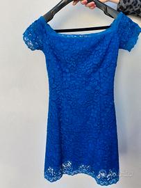 Abito in pizzo blu elettrico Liu Jo