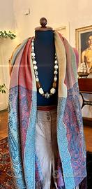 Maxi sciarpa etjica multicolor paisley