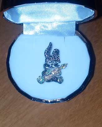 ciondolo arg.925 coniglio cubic zirconia 