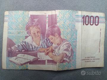 banconota lire 1000 montessori