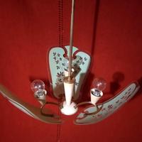 LAMPADARIO A SOSPENSIONE VINTAGE  ANNI '60 VETRO