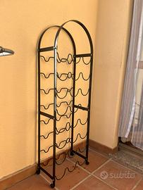 Porta bottiglie ferro battiuto