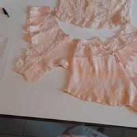 completo tre pezzi corsetto + slip e culotte