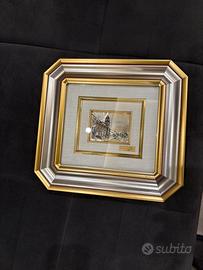 Quadro lastra in argento 925/000 Firmato 1989