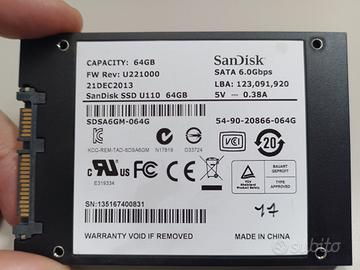 SanDisk SSD U110 64GB   codice 17