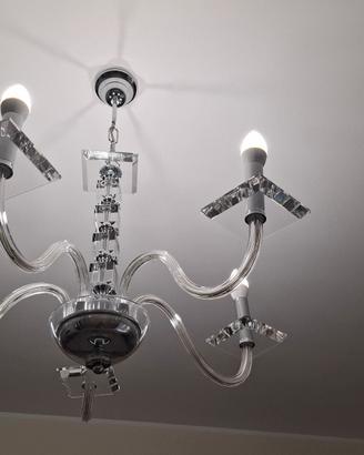 Lampadario Cristallo e Bajour analoghe