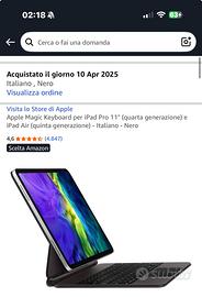 Apple Magic Keyboard per Ipad Pro e Air