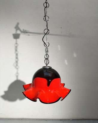 Lampadario vetro Murano Sankey Targetti anni “70