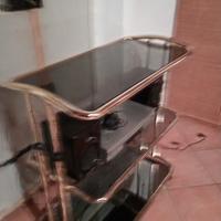 carrello porta TV vIntage ottone