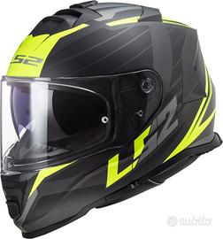 Casco Integrale LS2 STORM NERVE Nero Fluo Opaco