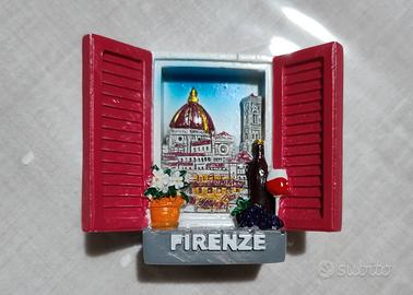 Magnete Firenze in Resina - Souvenir 3D Finestra D