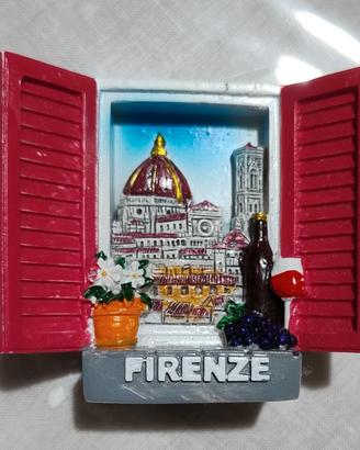 Magnete Firenze in Resina - Souvenir 3D Finestra D