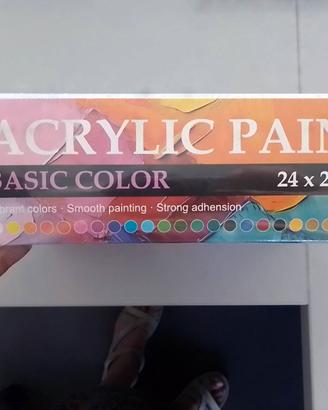 Scatola 24 colori acrilici -NUOVO-