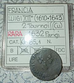 Francia, Luigi XIII,2 tornesi 1632