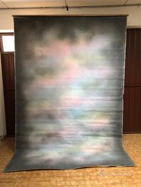 Fondale per ritratti dipinto a mano