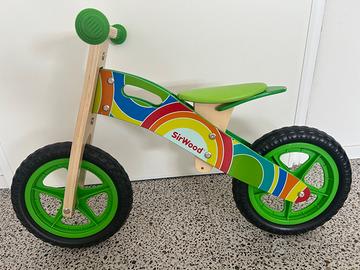 Bicicletta bambino legno senza pedali