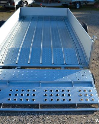RIMORCHIO CARRELLO PORTACOSE CRESCI PT7CL RAMPA DI
