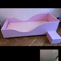 letto + comodino+ materasso montessori 