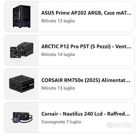 Blocco Compenti PC fisso top di gamma