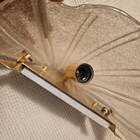 Lampada muro /plafoniera Vetro Murano e foglia oro