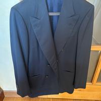 giacca doppiopetto blu kiton