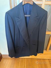 giacca doppiopetto blu kiton