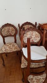 Tavolo allungabile da cm.180 a cm.360 + 6 sedie 