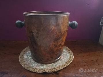 GLASSETTE IN RAME CON POMOLI IN OTTONE